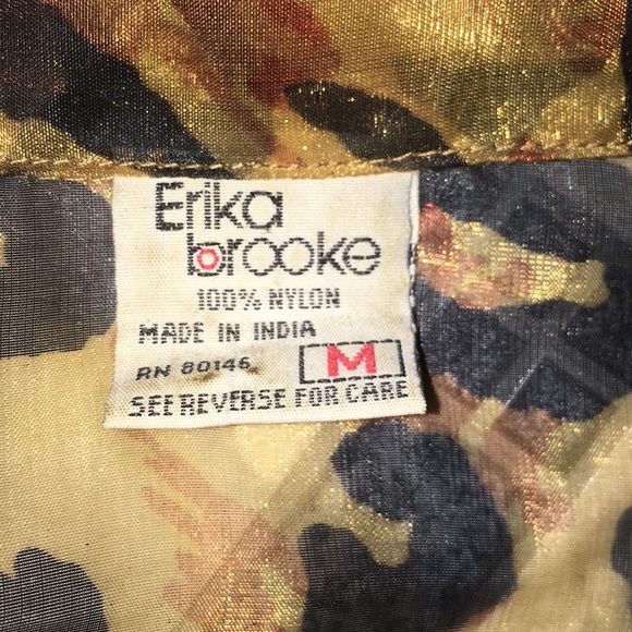 Vintage Sheer Leopard Cover up Jacket Wrap Top M - Picture 11 of 11